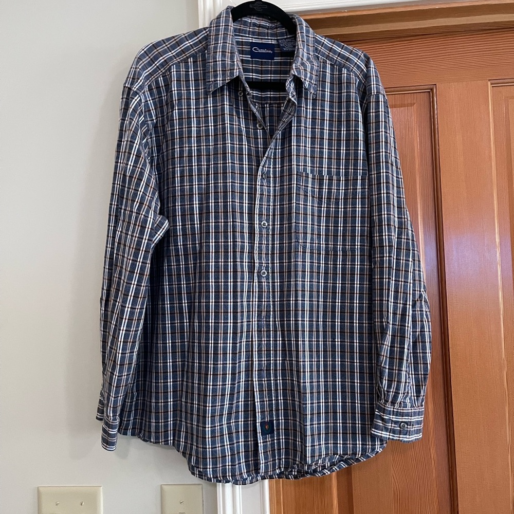 Catalina Mens Flannel Button Down Shirt size XL